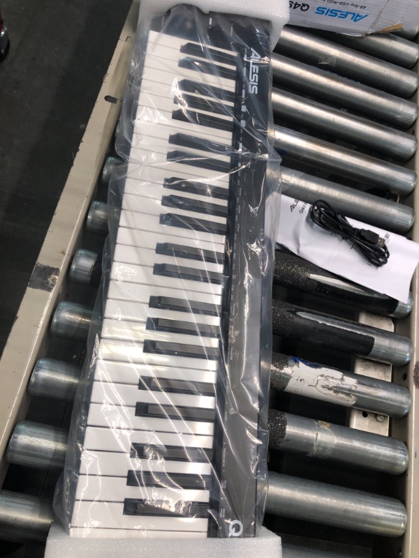 Photo 1 of Alesis Q49 MKII - 49 Key USB MIDI Keyboard Controller & M-Audio HDH40 – Over Ear Headphones with Closed Back Design, Flexible Headband and 2.7m Cable for Studio Monitoring, Black 49 keys Controller + Headphones