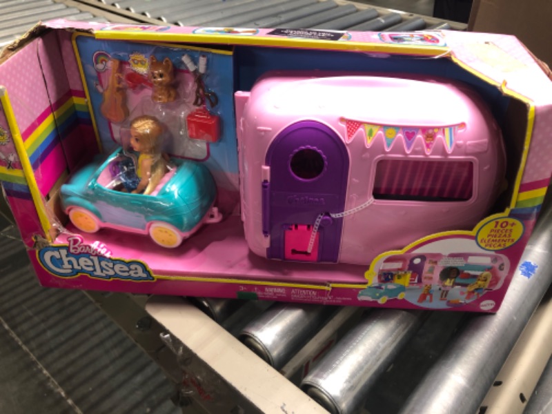 Photo 2 of ?Barbie Toys, Camper Playset with Chelsea Doll and Accessories Including Puppy, Car, Camper and More???
