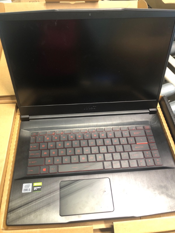 Photo 1 of MSI Newest GF63 Thin 15.6" FHD Gaming Laptop, 10th Gen Intel 4-Core i5-10300H up to 4.5GHz(Beat i7-7920HQ), NVIDIA GTX 1650 MaxQ, 16GB DDR4, 512GB NVMe SSD, Ethernet, WiFi 6, HDMI, USB-A&C, Win10

