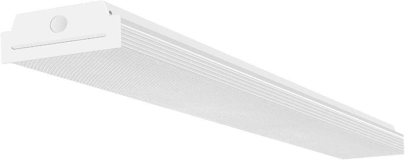 Photo 1 of 4FT LED Wraparound 40W 4 Foot LED Shop Lights for Garage, 4400lm 4000K Neutral White, Wrap Light, 48 Inch LED Light Fixtures Flush Mount Office Ceiling Lighting, Fluorescent Tube Replacement