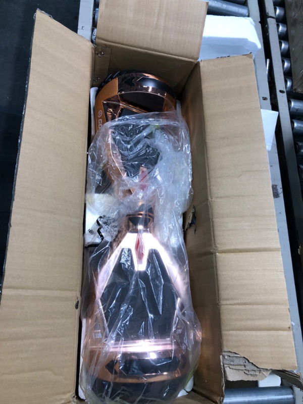 Photo 3 of Gotrax NOVA PRO Hoverboard with LED 6.5" Offroad Tires, Music Speaker and 6.2mph & 5 Miles, UL2272 Certified, Dual 200W Motor and 93.6Wh Battery All Terrain Self Balancing Scooters for Kids Adults NOVA PRO-Rosegold