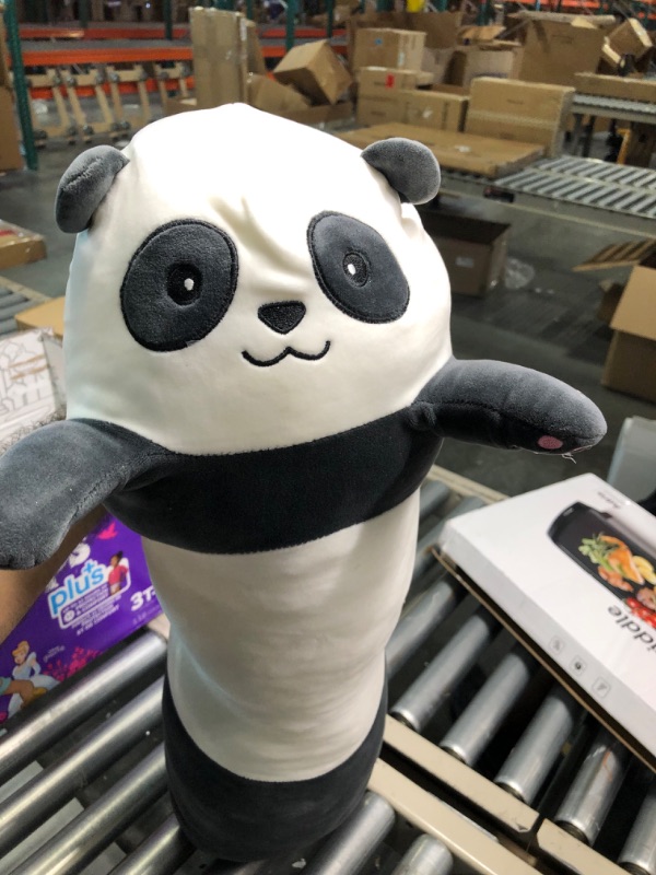 Photo 1 of MDXMY Long Panda Plush Pillow Cute Cartoon Pand Stuffed Animals Soft Long Body Pillow Gifts(Panda,27.55inch/70cm)
