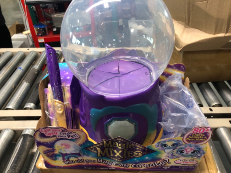 Photo 3 of Magic Mixies Magical Misting Crystal Ball with Interactive 8 inch Blue Plush Toy and 80+ Sounds and Reactions