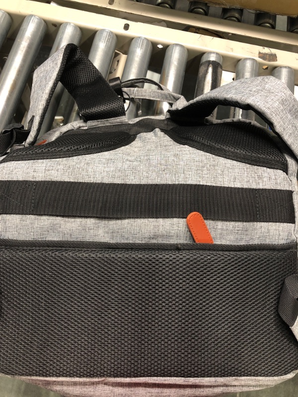 Photo 1 of BRINCH Laptop Backpack for Women Men, Personal Item Travel Bag for 15.6 Inch Computer with USB Charging Port Water Resistant College Nurse Backpack Bag Carry On Bookbag for Work/Business,Gray
