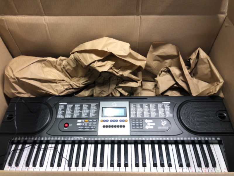Photo 1 of AODSK Keyboard Piano for Beginners Electric Keyboard 61Key With LCD Display Kit for Professional,255 Sounds,Microphone,3.5mm Jack and 24 Demo Songs