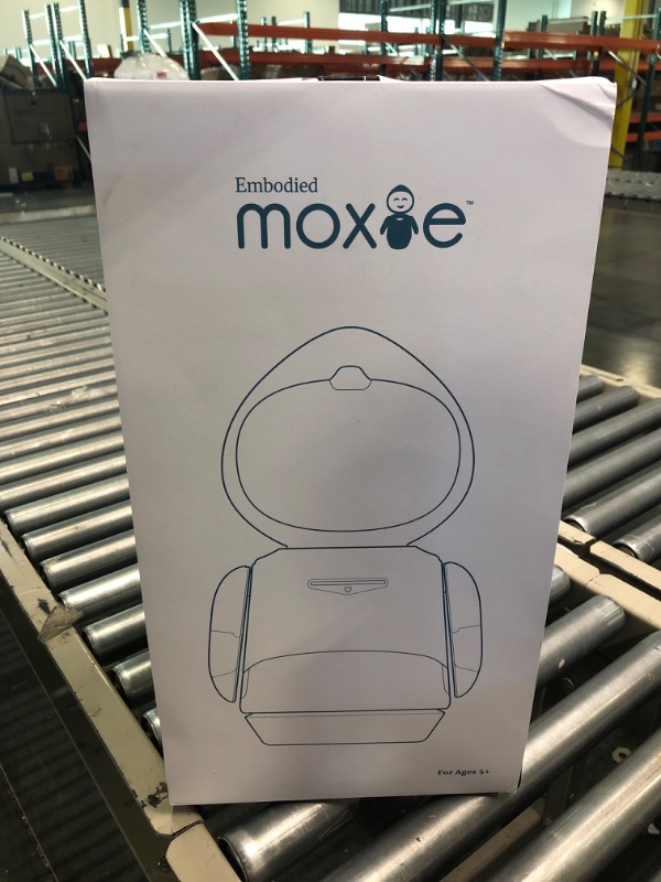 Photo 2 of Moxie Robot, Conversational Learning Robot for Kids 5-10, GPT-Powered AI Technology, Increases Kids Social Confidence, Articulating Arms & Emotion-Responsive Camera, Birthday Gift for Boys and Girls