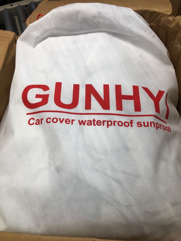 Photo 1 of GUNHYI Car Cover Waterproof All Weather for Automobiles, 6 Layer Heavy Duty Outdoor Cover, Suitable for Toyota Camry, Honda Accord, Nissan Altima/Maxima, Kia Optima etc (Length 185-193 inch) G2 - Fit Sedan length 185-193 inch Aluminum Car Cover
