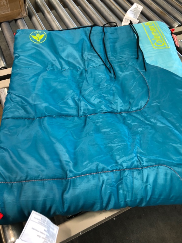 Photo 3 of Coleman 50 Degree Youth Sleeping Bag - Turquoise