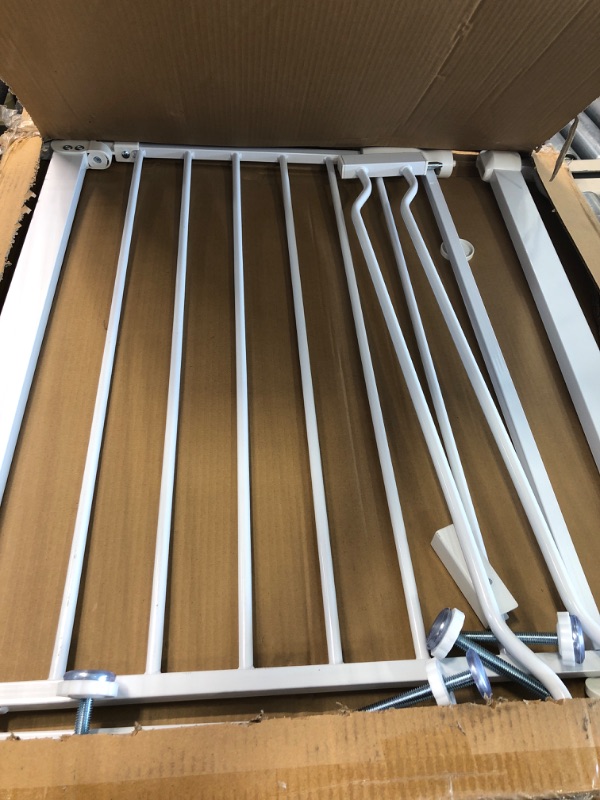 Photo 1 of BalanceFrom Easy Walk-Thru Safety Gate for Doorways and Stairways with Auto-Close/Hold-Open Features, Multiple Sizes 30-inch Tall, No Caps Fits 29.1 - 38.5" Wide