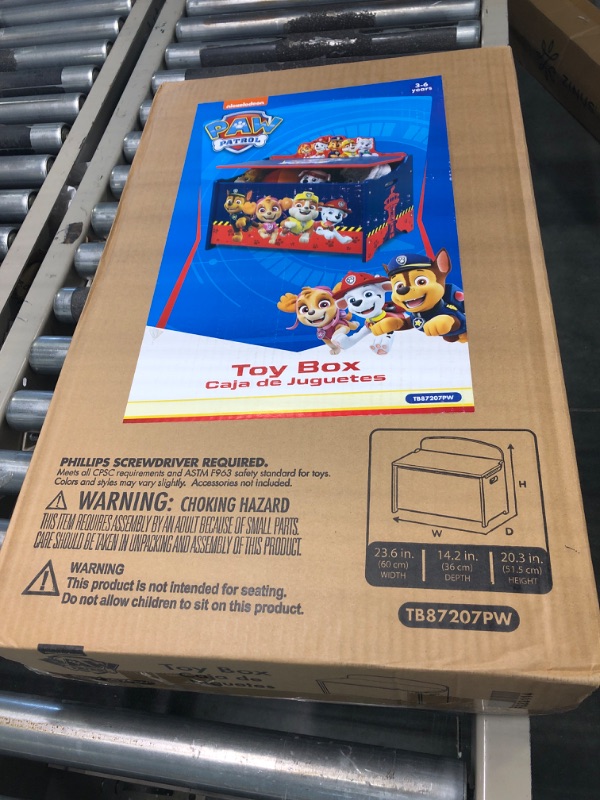 Photo 2 of Delta Children Deluxe Toy Box, PAW Patrol