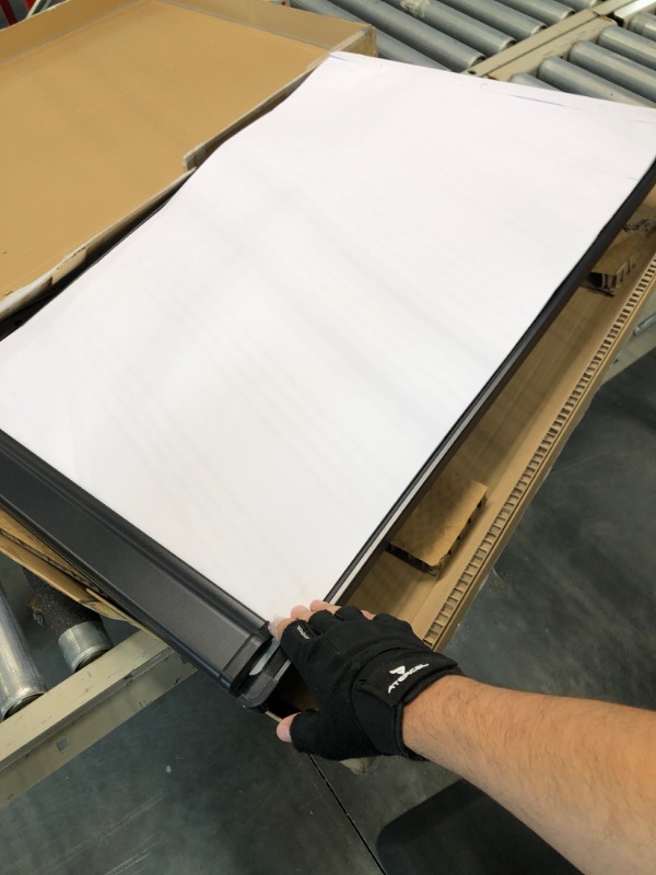 Photo 1 of DexBoard Dry Erase Easel 24" x 36"|Height Adjustable Magnetic White Board Easel with Tripod Stand|Office Presentation Board w/Flipchart Pad, Magnets & Eraser, Black
