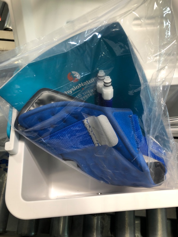 Photo 5 of Cold Therapy Machine — Cryotherapy Freeze Kit System — for Post-Surgery Care, ACL, MCL, Swelling, Sprains, and Other Injuries — Wearable, Adjustable Knee Pad — Cooler Pump with Digital TimerX002CX0AH7
