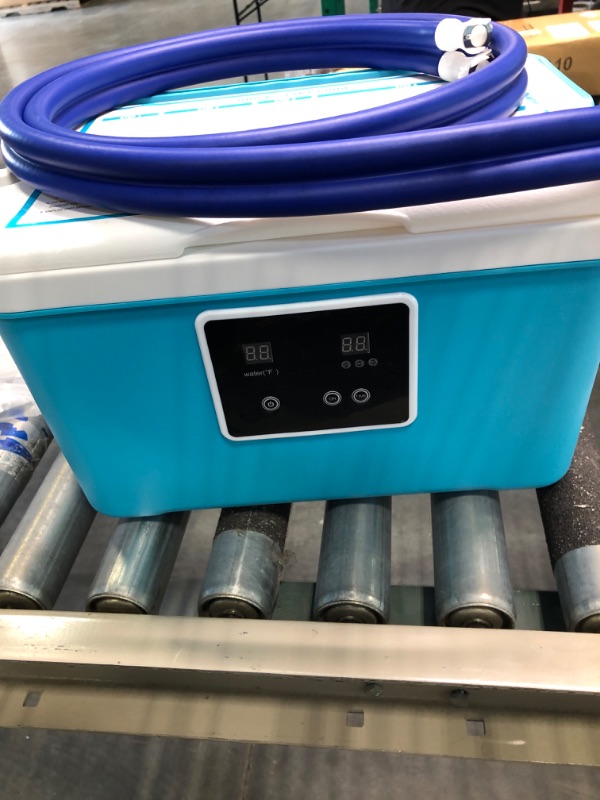 Photo 2 of Cold Therapy Machine — Cryotherapy Freeze Kit System — for Post-Surgery Care, ACL, MCL, Swelling, Sprains, and Other Injuries — Wearable, Adjustable Knee Pad — Cooler Pump with Digital TimerX002CX0AH7
