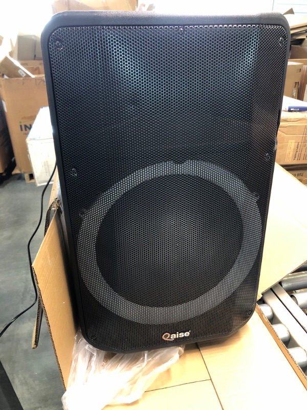 Photo 1 of QAISE Professional Portable Bluetooth Party Boombox & Karaoke Machine, Portable PA System with Wireless Mic - Party Box Speaker with Premium Sound Profile, RGB Lights, & 7h Play time 15" 5500 Watts SB-1500