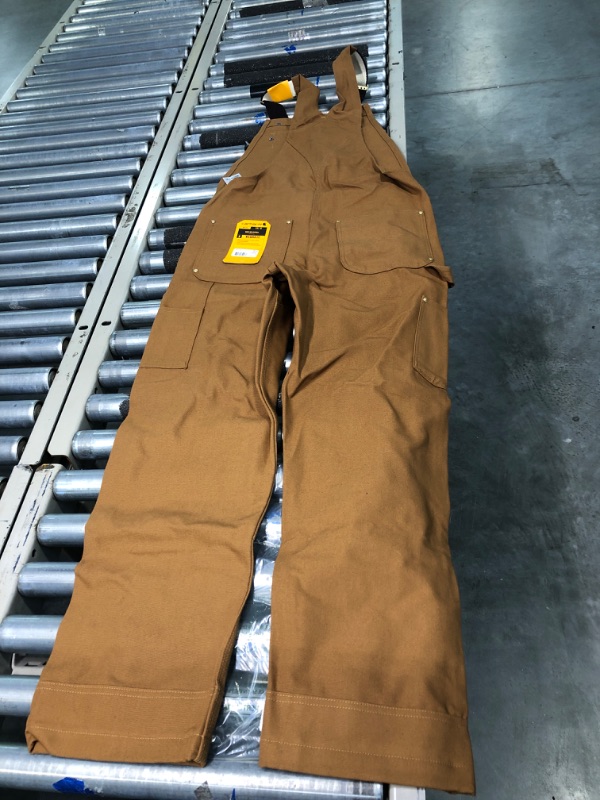 Photo 2 of Carhartt Men's Relaxed Fit Duck Bib Overall 32W x 32L Carhartt Brown