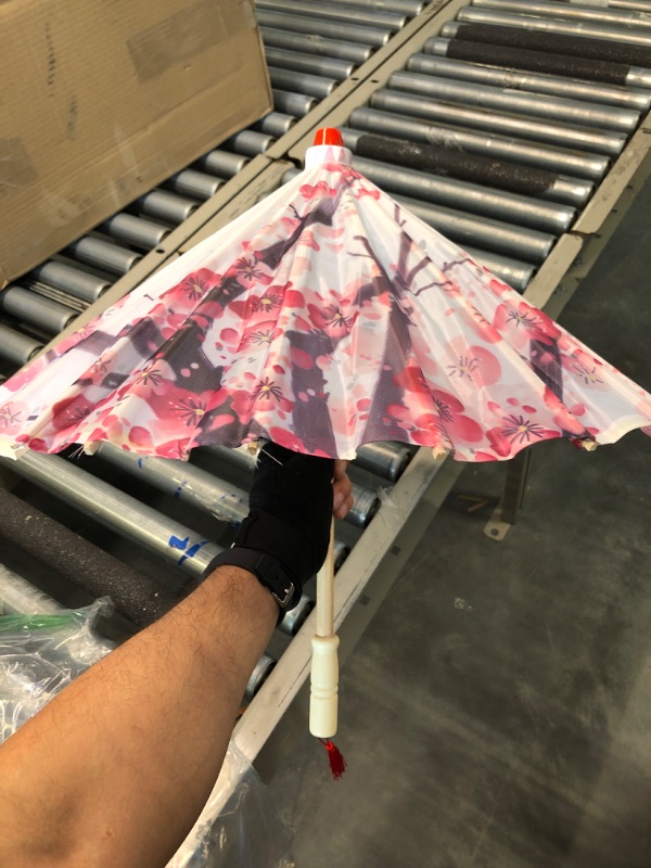 Photo 3 of 4Pcs Oiled Paper Umbrella Chinese Classical Plum Blossom Paper Umbrella Parasol Art Dance Japanese Umbrella
