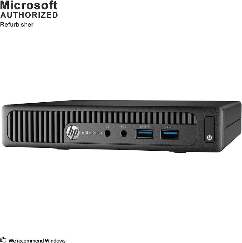 Photo 1 of HP EliteDesk 800 G1 Desktop Mini Business PC Intel Quad-Core i5-4570T (2.90GHz) 16GB RAM 256GB SSD Windows 10 Pro 64-Bit WiFi (Renewed)