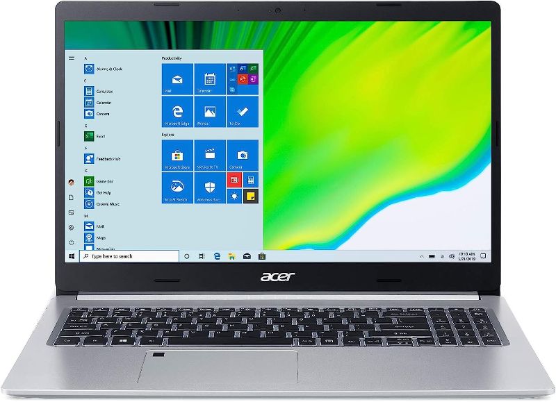 Photo 1 of Acer Aspire 5 A515-46-R14K Slim Laptop | 15.6" Full HD IPS | AMD Ryzen 3 3350U Quad-Core Mobile Processor | 4GB DDR4 | 128GB NVMe SSD | WiFi 6 | Backlit KB | Amazon Alexa | Windows 10 Home (S mode)