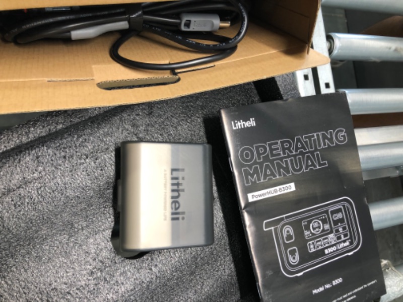 Photo 1 of B300 Litheli, Litheli Portable Power Station B300, 299Wh Backup Lithium Battery, 300W Pure Sine Wave AC Outlets with 100W PD Fast Charging, Litheli Solar Generator for Outdoor Camping, Emergency.
