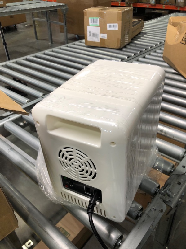 Photo 1 of Easy-Take Skincare Fridge - Mini Fridge with Dimmable LED Mirror (4 Liter/6 Can), Cooler and Warmer, for Refrigerating Makeup, Skincare and Food, Mini Fridge for Bedroom, Office and Car, White