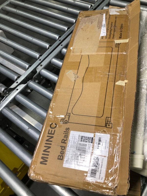 Photo 1 of MININEC Bed Rail for Toddlers Baby, Long Toddler Bedrail Guard for Kids Children, Strong Babies Bed Rail for Twin, Full Size, Queen & King Mattress with Reinforced Anchor Safety Darkgrey 59*27.5 in Darkgrey 59*27.5in Pack of 1