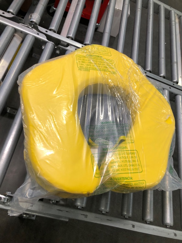 Photo 1 of Mambobaby Float Add Tail Newest Baby Swim Float with Canopy, Non-Inflatable Solid Baby Float, Upgrade Soft Waterproof Skin-Friendly Leather Material Infant Swim Float (Special Edition Yellow)