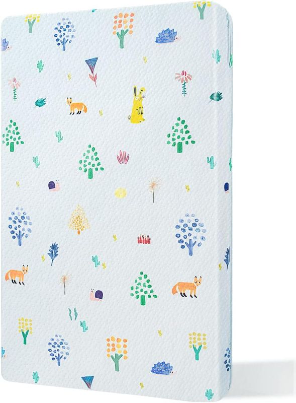 Photo 1 of Mini Crib Mattress, 2-Stage Dual Firmness, Cooling Gel Memory Form for Toddler High Density Support Foam for Infant, 38 x 24inch Soft Jacquard Cover with Woodland Animals Print, Removable and Washable