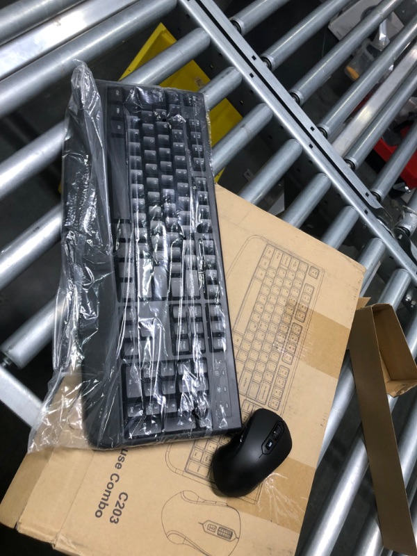 Photo 1 of Wireless Keyboard and Mouse Combo, EDJO 2.4G Full-Sized Ergonomic Computer Keyboard with Wrist Rest and 3 Level DPI Adjustable Wireless Mouse for Windows, Mac OS Desktop/Laptop/PC black