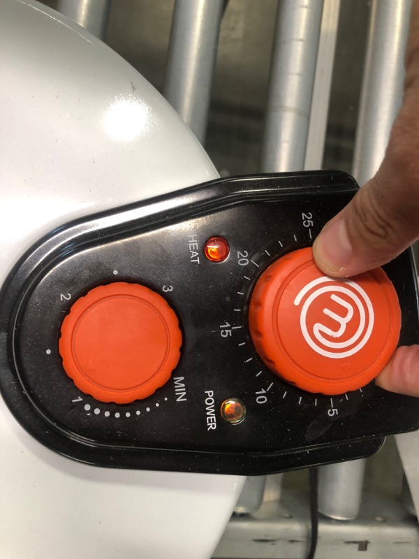 Photo 3 of MasterChef Pizza Maker- Electric Rotating 12 Inch Non-stick Calzone Cooker - Countertop TableTop Oven Pizza Pie and Quesadilla Oven w Adjustable Temperature Control, Holiday Birthday Christmas Gift