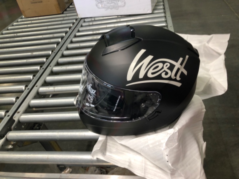 Photo 4 of Westt Storm X Full Face Motorcycle Helmet with Dual Visor, DOT Approved, Men and Women L (22.44-22.84 in) Black