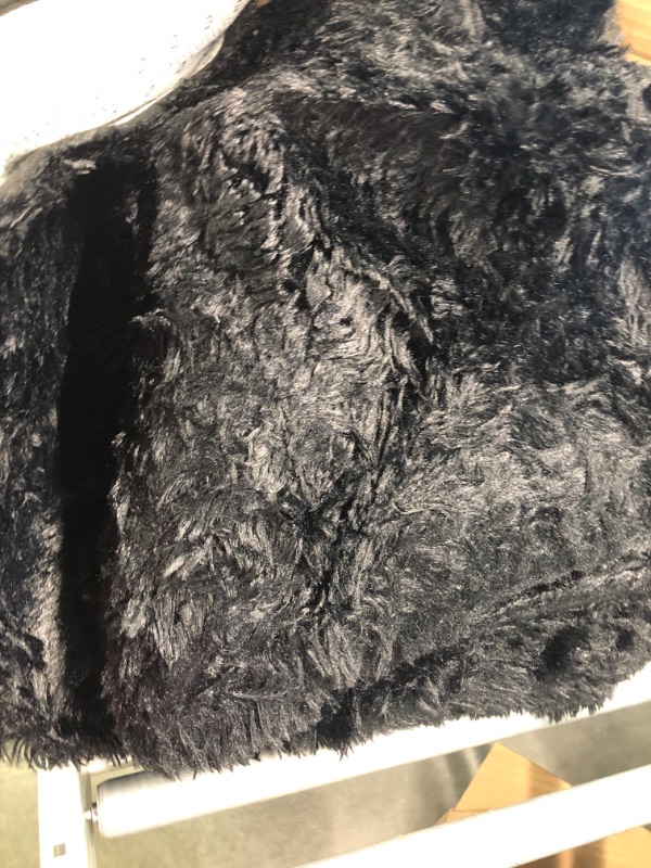 Photo 3 of 8x10 Area Rugs Black Super Soft Fluffy Upgrade Sponge Non-Slip No Shedding for Living Room Bedroom Girls/Boys Room Dorm Playroom Lounge Home Decor