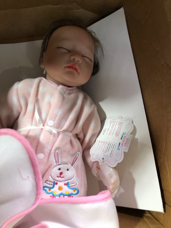 Photo 4 of MAIHAO 22inch Lifelike Reborn Baby Dolls Girls Realistic Sleeping Babies Cheap That Look Real Life Newborn Toddler for Kids Eyes Closed
**HEADBAND AND BOTTLE NOT INCLUDED**