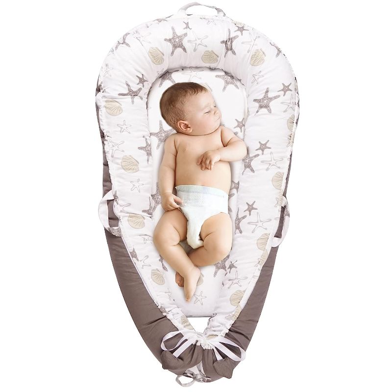 Photo 1 of Baby Lounger Baby Nest for Baby Girls Boys Soft Breathable Sleep Bed Cover Fits 0-24 Months Newborn Infant Babies
