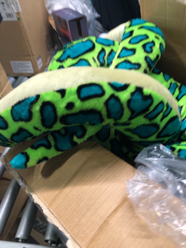 Photo 3 of IKASA Giant Green Snake Stuffed Animal Plush Toy, Cute Jumbo Cobra for Kids & Adults (106 inches)
