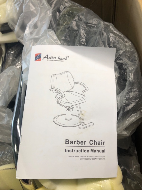 Photo 4 of Artist hand Salon Chairs for Hair Stylist Barber Chair Hydraulic Hair Stylist Chair Barber Chair Salon Equipment for Hair Stylist