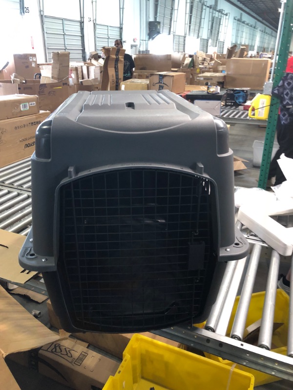 Photo 3 of Aspen Pet Porter 32 Inch Hard Sided Travel Crate Carrier Kennel, Black and Gray