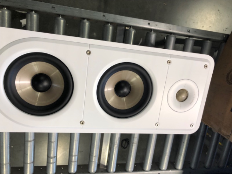 Photo 1 of Polk Signature Elite ES50 Tower Speaker - Hi-Res Audio Certified and Dolby Atmos & DTS:X Compatible, 1" Tweeter & (2) 5.25" Woofers, Power Port Technology for Effortless Bass, Elegant White-Washed White Signature Elite Speaker