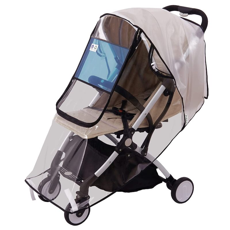 Photo 1 of Bemece Stroller Rain Cover , Universal Stroller Accessory, Baby Travel Weather Shield, Windproof Waterproof, Protect from Dust Snow
