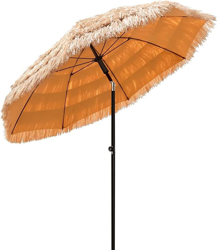 Photo 1 of 
Funsite 6ft Tiki Umbrellas for Outside, UV Protect Thatch Umbrella with Tilt Design, Thatch Patio Umbrella for Outdoor Tiki Bar, Tropical Palapa Tiki Hut...