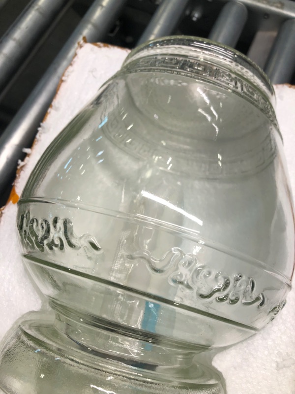 Photo 1 of Aosnttol Glass Jar with Lid Pickle Jar, Large Fermenting Kit Crock with Water Seal Airlock Lid, Fermentation Jar for Pickles Kimchi, Sauerkraut, Kombuch Vegetables Paocai Jar Pot, Thickning 2.5L Clear