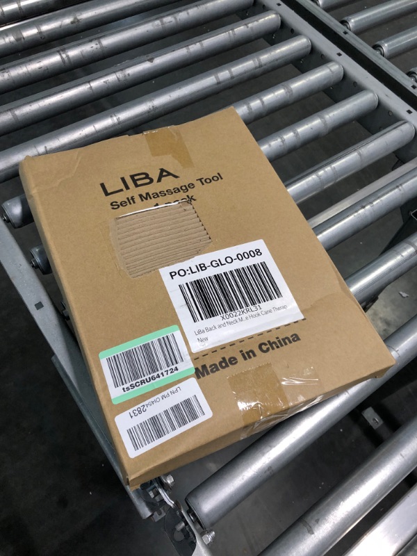 Photo 1 of LiBa Back and Neck Massager - Blue - for Trigger Point Fibromyalgia Pain Relief and Self Massage Hook Cane Therapy A. Blue