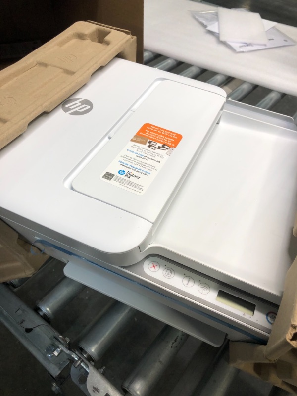 Photo 1 of HP DeskJet 4155e Wireless Color All-in-One Printer & 67XL Tri-Color High-Yield Ink Cartridge | 3YM58AN & 67XL Black High-Yield Ink Cartridge | 3YM57AN Printer + Tri-color Ink + Black Ink