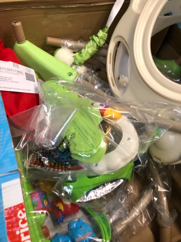 Photo 1 of Fisher-Price Jumperoo Baby Activity Center With Lights Sounds And Music, Interactive Baby Bouncer, Rainforest