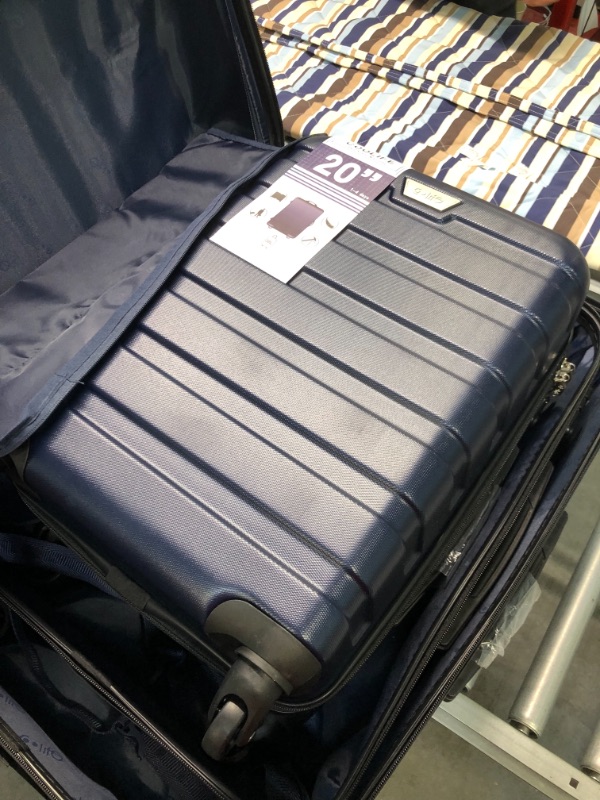 Photo 3 of 001gnfomjCoolife Luggage 3 Piece Set Suitcase Spinner Hardshell Lightweight TSA Lock 4 Piece Set