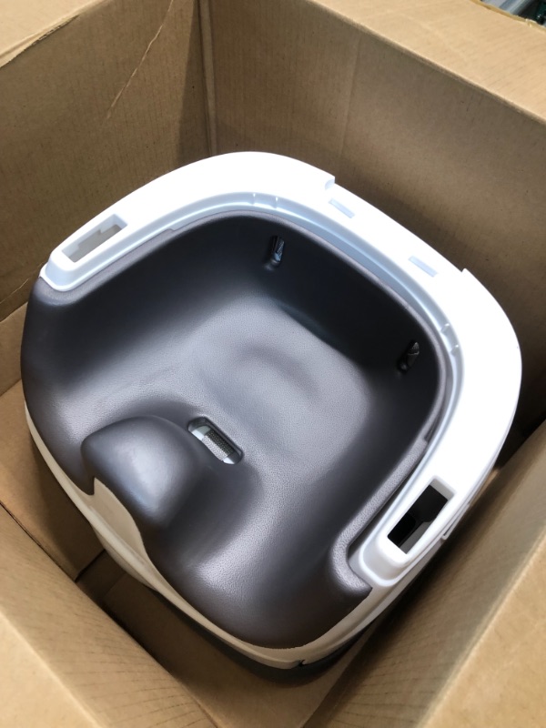 Photo 1 of Ingenuity Baby Base 2-in-1 Booster Feeding and Floor Seat with Self-Storing Tray, Slate