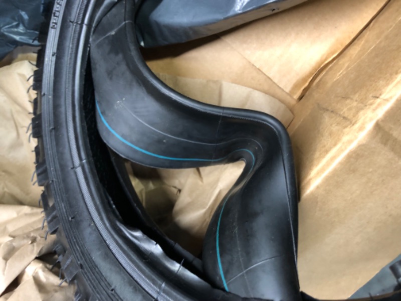 Photo 6 of 2.5-10" Off-Road Tire and Inner Tube Set - Dirt Bike Tire with 10-Inch Rim and 2.5/2.75-10 Dirt Bike Inner Tube Replacement Compatible with Honda CRF50/XR50, Suzuki DRZ70/JR50, and Yamaha PW50