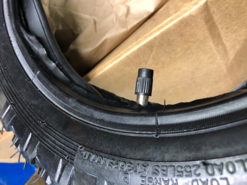 Photo 5 of 2.5-10" Off-Road Tire and Inner Tube Set - Dirt Bike Tire with 10-Inch Rim and 2.5/2.75-10 Dirt Bike Inner Tube Replacement Compatible with Honda CRF50/XR50, Suzuki DRZ70/JR50, and Yamaha PW50