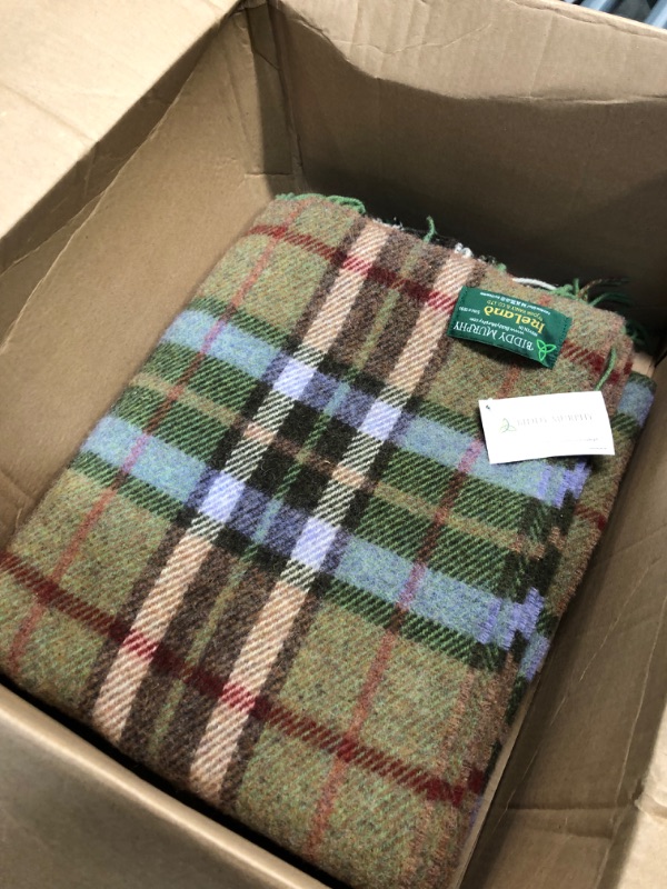 Photo 1 of 72" x 54" 100% New Wool Throw Soft Woven by Our Maker-Partner in Co. Tipperary