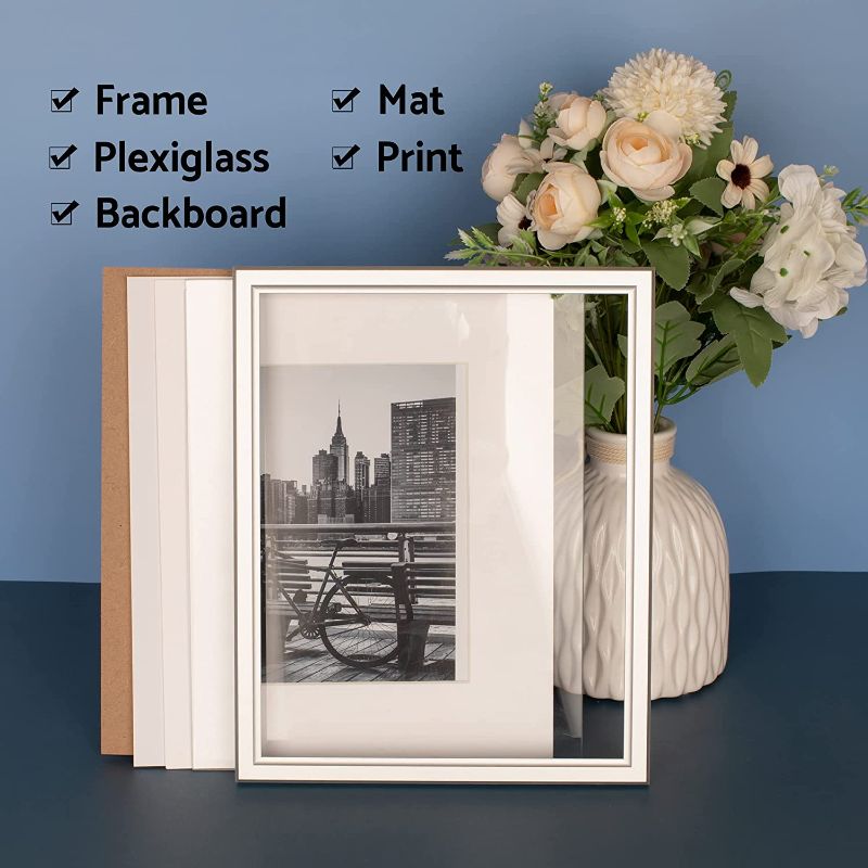 Photo 1 of Annecy 24x36 Aluminum Photo Frame(1 Pack, Gold), Display 24x36 Pictures for wall mounting, 36x24 Metal Picture Frame Perfect for Home Office Decor 24x36 silver
