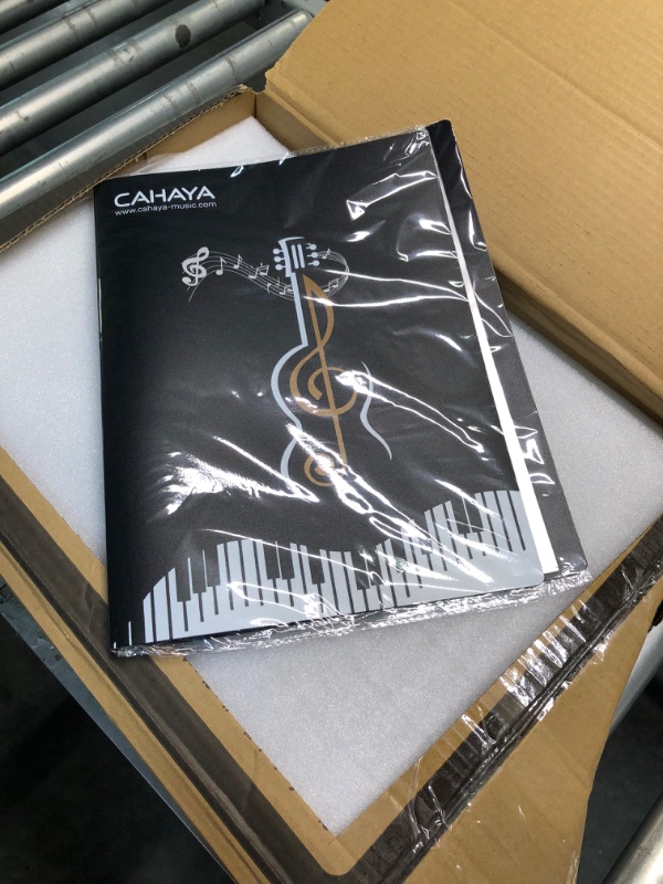Photo 1 of CAHAYA 5 in 1 Dual-use Sheet Music Stand & Desktop Book Stand Metal Portable Solid Back Height Adjustable from 31.4-57in with Book Stand Support, Carrying Bag, Sheet Music Folder and Clip CY0194 Standard Version Black
